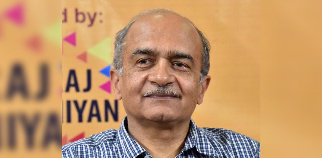 Prashant Bhushan, Senior Supreme Court Advocate and Eminent Anti-corruption activist. Credit: DH File Photo