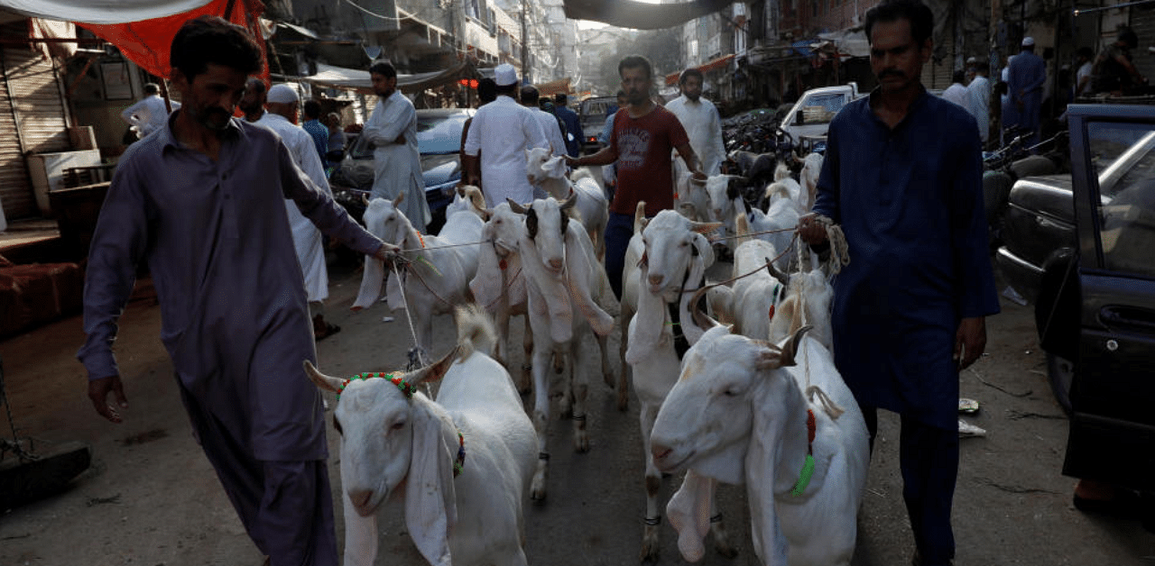 Muslims celebrating Eid al-Adha as the coronavirus disease pandemic continues. Credit: Reuters