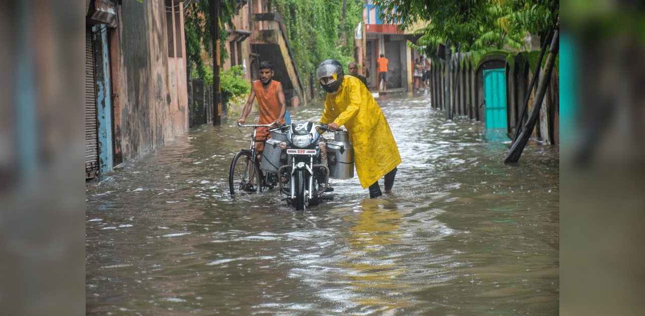 Heavy rains in Gorakhpur. Credit: PTI Photo