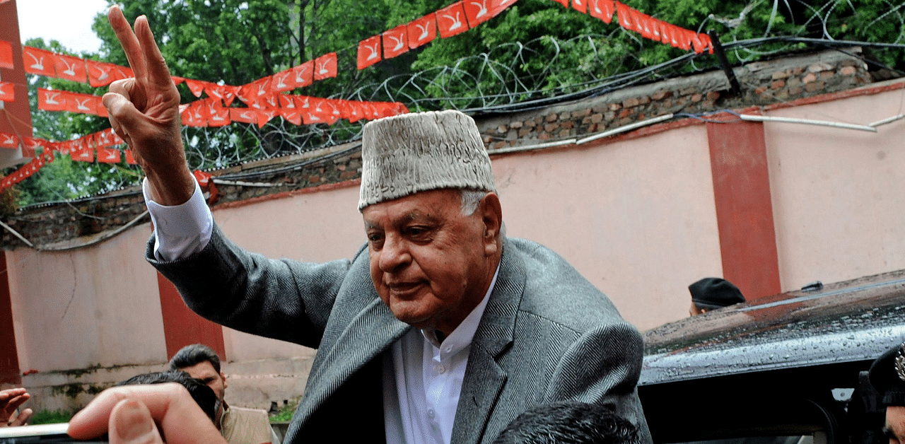 Former Jammu and Kashmir chief minister Farooq Abdullah. Credits: AFP Photo