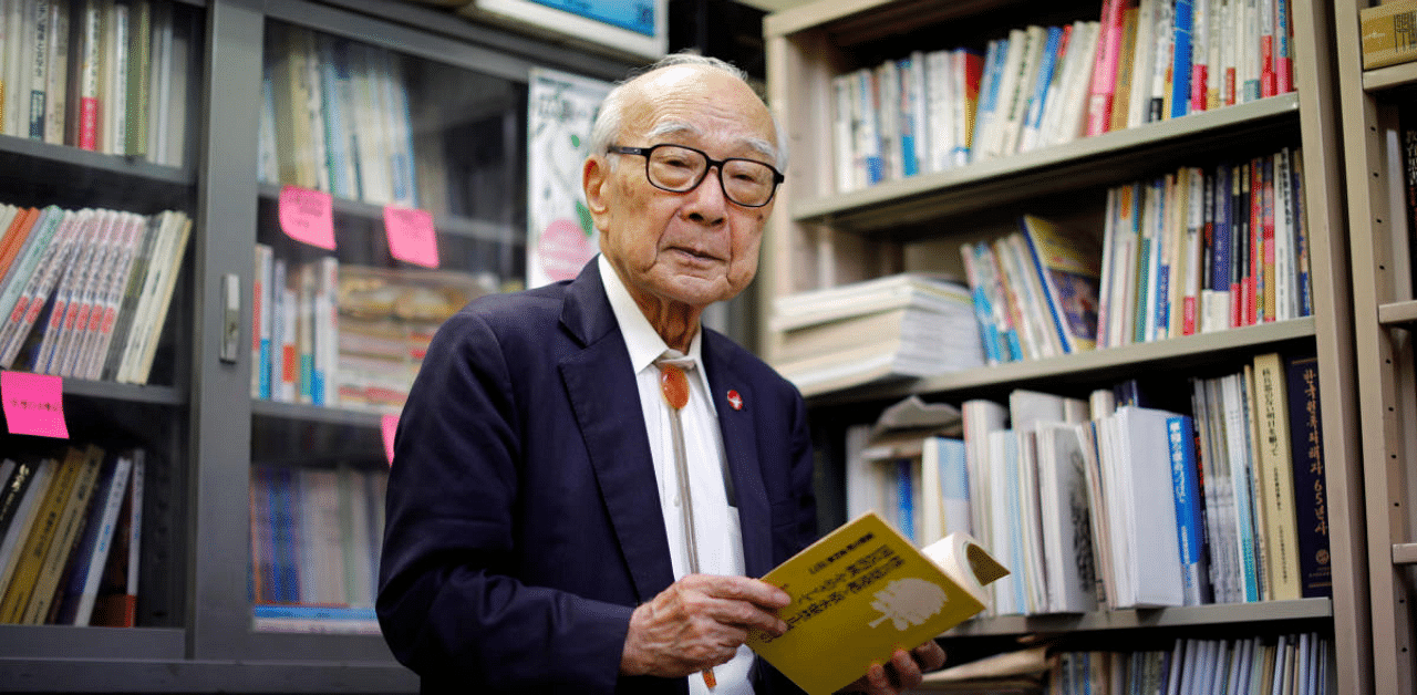 Tanaka knew instantly when his surroundings turned a blinding bright white that the massive boom was not one of the air raids he had gotten accustomed to in the waning days of World War Two. Credit: Reuters Photo