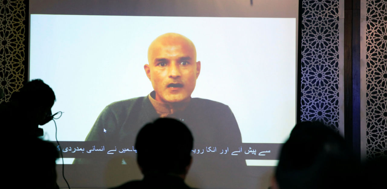 Jadhav, the 50-year-old retired Indian Navy officer, was sentenced to death by a Pakistani military court on charges of espionage and terrorism in April 2017. Credit: Reuters File Photo
