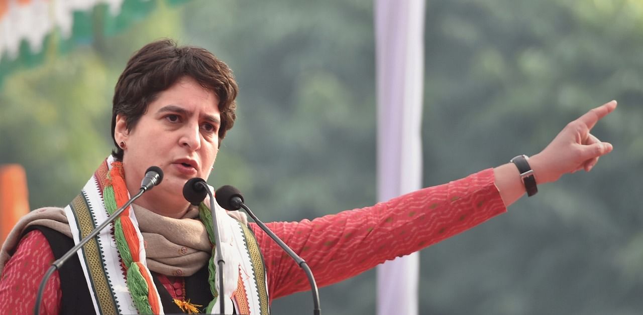 AICC general secretary Priyanka Gandhi Vadra. Credit: PTI Photo