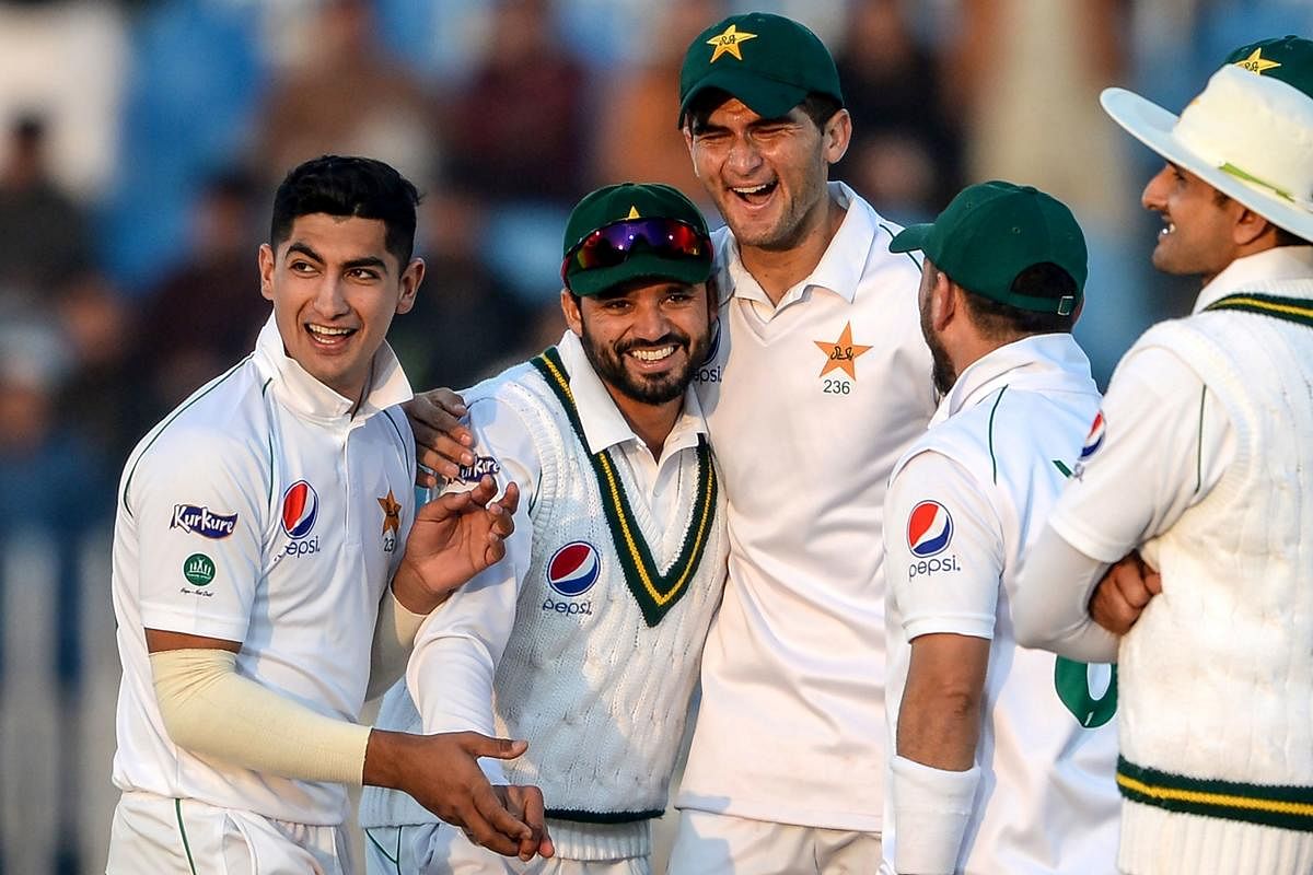 Pakistani cricket players. Credit: AFP File Photo
