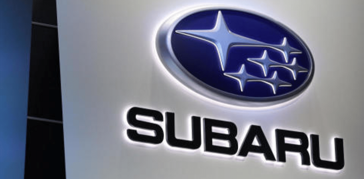 The Subaru logo is displayed at the North American International Auto Show in Detroit, Michigan, US. Credit: Reuters Photo