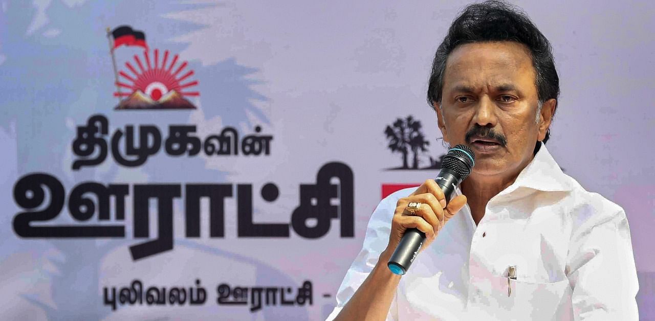 Opposition leader and DMK Party President M K Stalin. Credit: PTI Photo