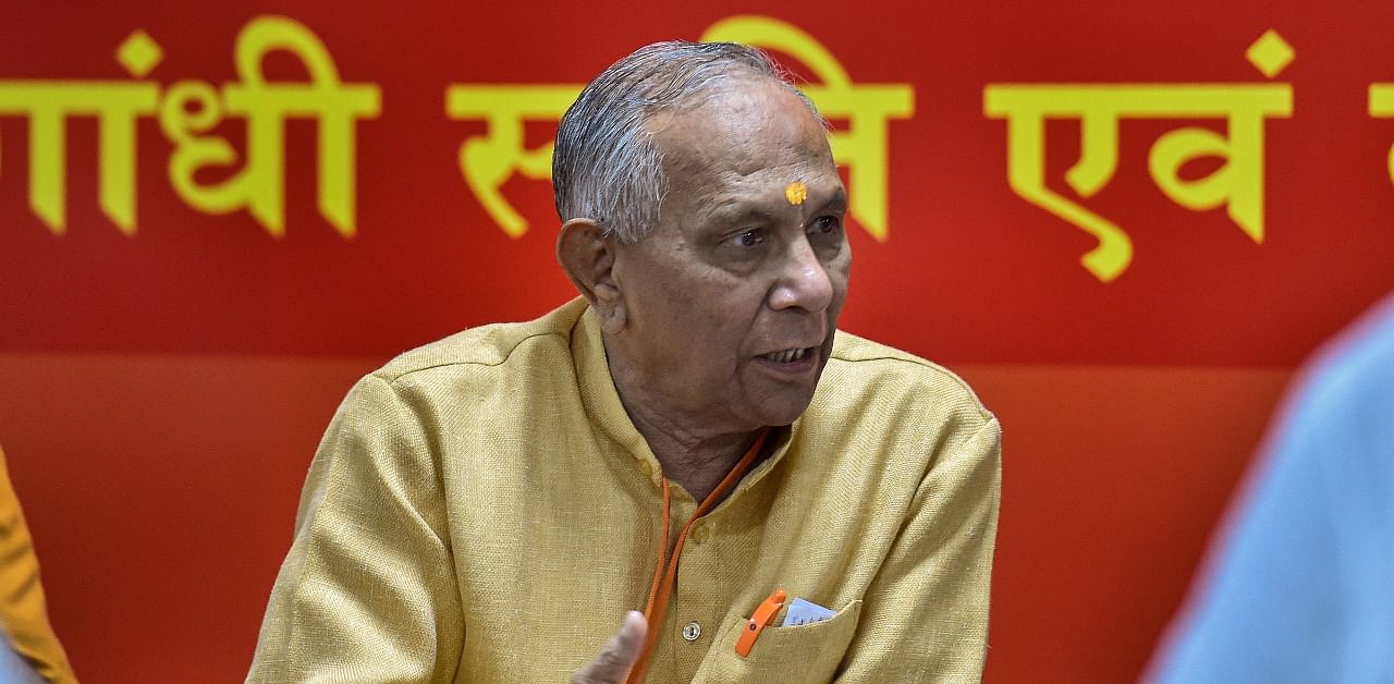 VHP President Vishnu Sadashiv Kokje. Credit: PTI Photo