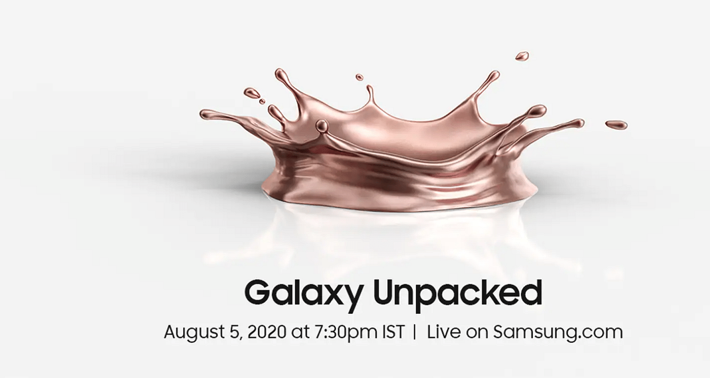 Samsung Galaxy Unpacked 2020 is an online-only event. Credit: Samsung website