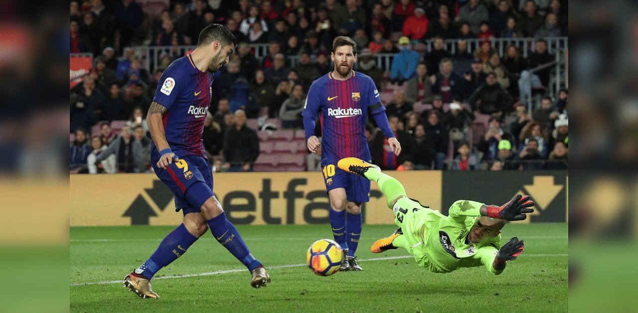 FC Barcelona vs Deportivo de La Coruna. Credit: Reuters