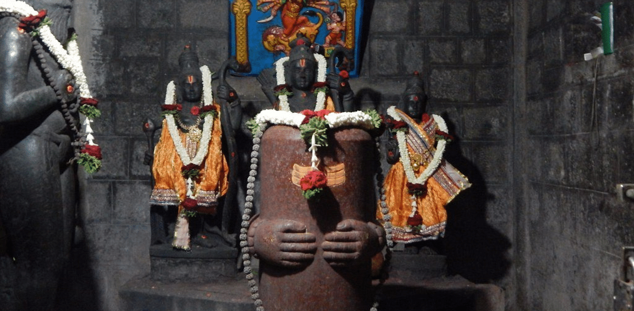 Claimed original deities of Ayodhya at Sadguru Samartha Naryana Maharaj Ashram. Credit: DH Photo