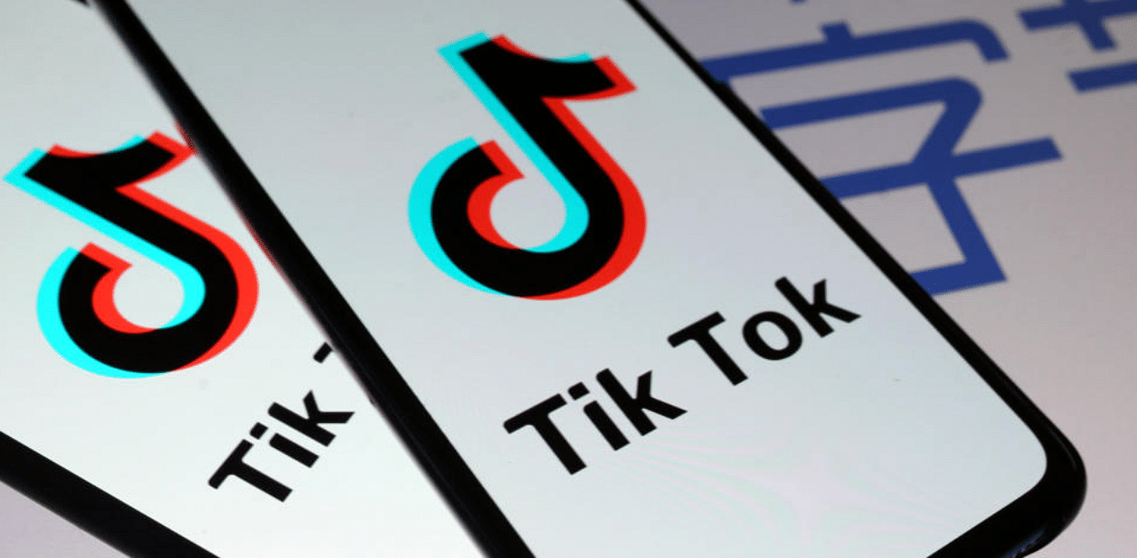 Tik Tok logos. Credit: Reuters