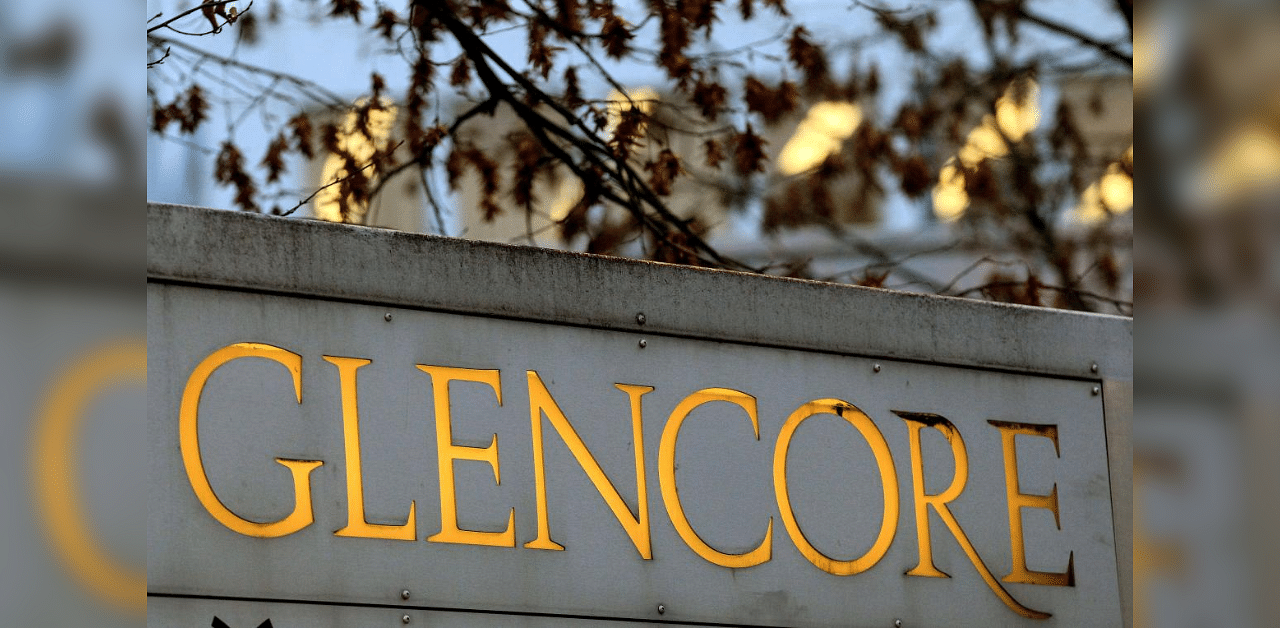 The logo of commodities group Glencore. Credit: Reuters