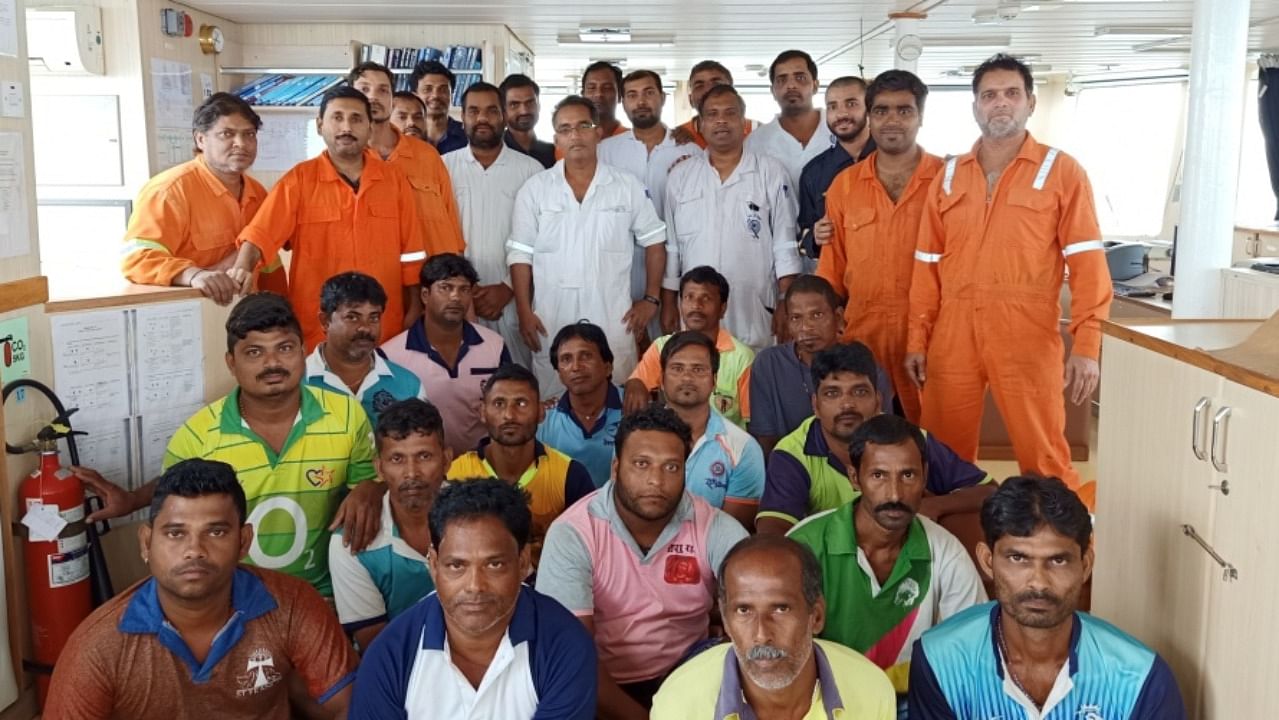 The rescued fishermen.