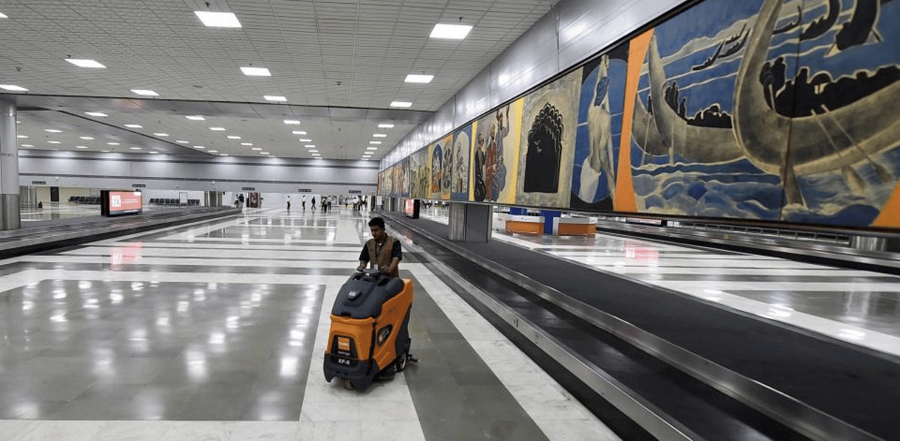  Indira Gandhi International Airport in New Delhi. Credit: PTI