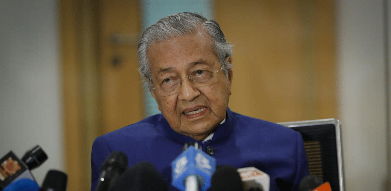 Former Prime Minister Mahathir Mohamad, speaks during a press conference in Kuala Lumpur. Credit: AP Photo