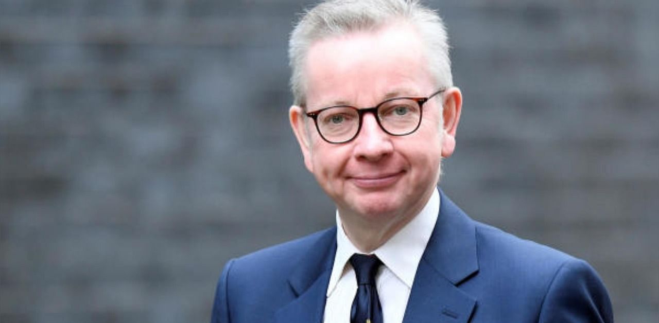 Michael Gove arrives at Downing Street in London, Britain. Credit: Reuters Photo