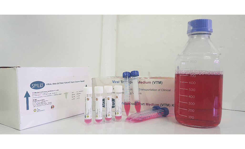 Covid-19 kits developed at IIT Guwahati. Credit: IIT Guwahati