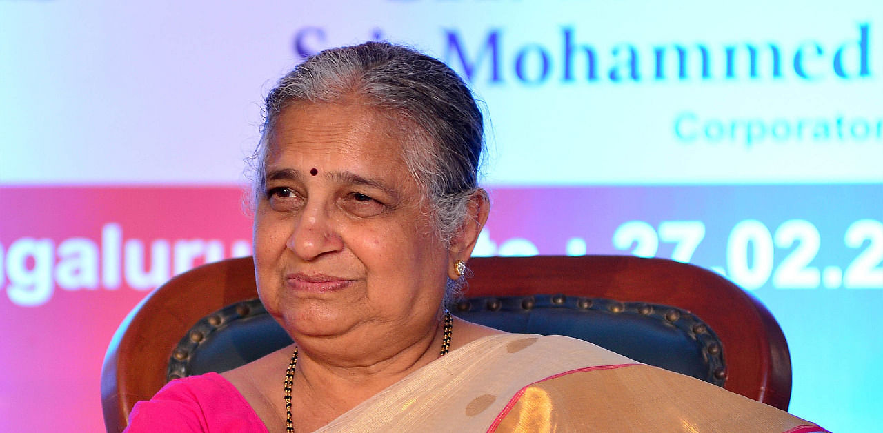 Infosys Foundation chairperson Sudha Murthy. Credit: DH Photo