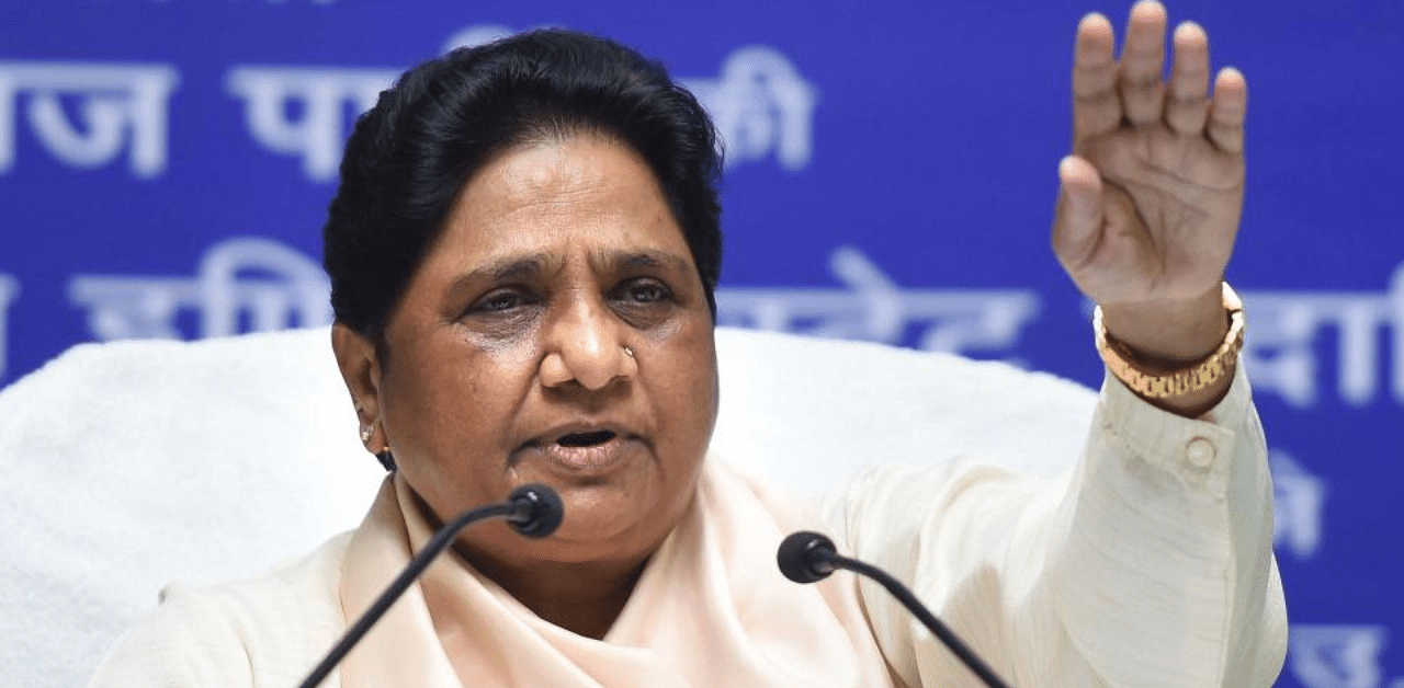  Bahujan Samaj Party (BSP) supremo Mayawati. Credit: PTI