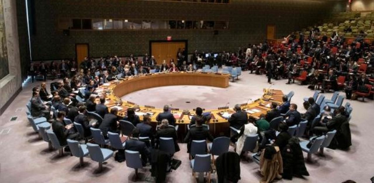 A wide view of the The United Nations Security Council. Credit: Reuters Photo