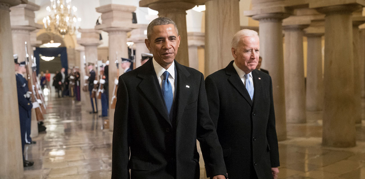 Former President Barack Obama and former Vice President Joe Biden. Credit: Reuters Photo