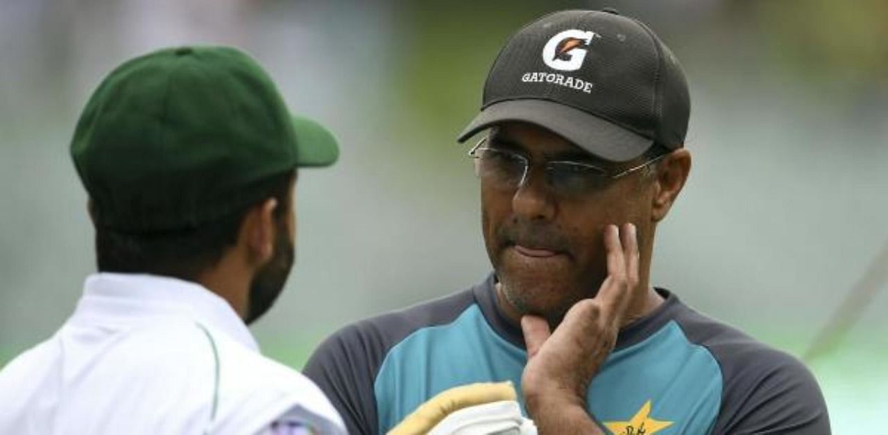 Pakistan's bowling coach Waqar Younis. Credit: AFP