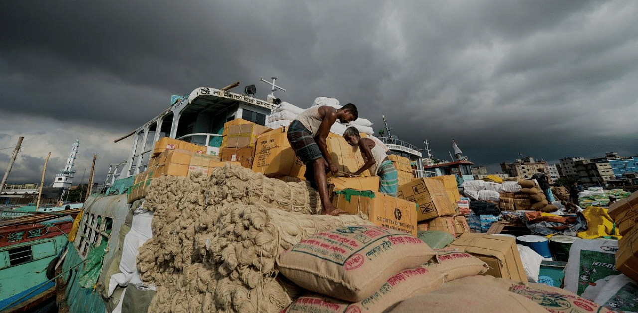 The 93-km long Sonamura-Daudkandi waterway was included in the list of Indo-Bangla protocol (IBP) routes in May this year. Credit: AFP Photo