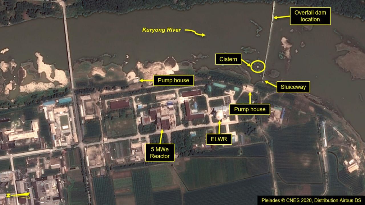 A view of the Yongbyon Nuclear Scientific Research Center on the bank of the Kuryong River in Yongbyon. Airbus Defence & Space and 38 North/Pleiades © CNES 2020, Distribution Airbus DS/Handout via REUTERS