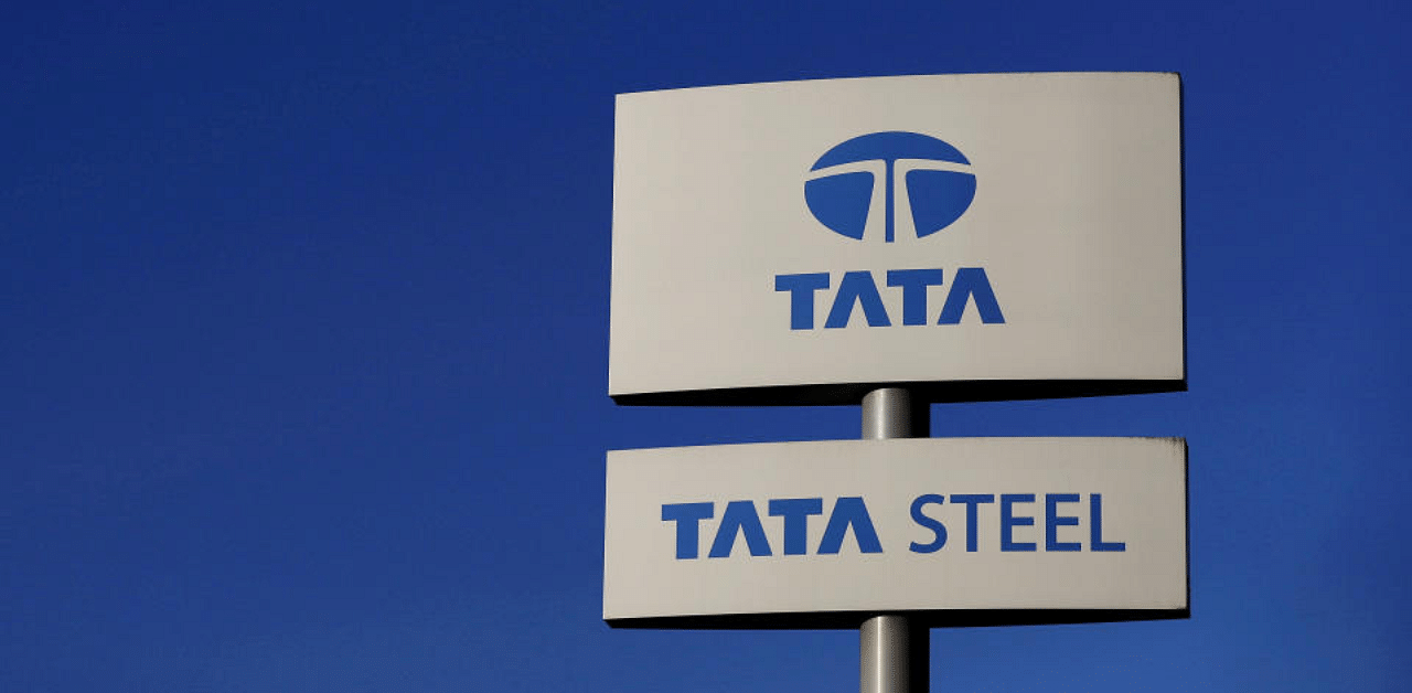 Tata steelworks logo. Credit: Reuters