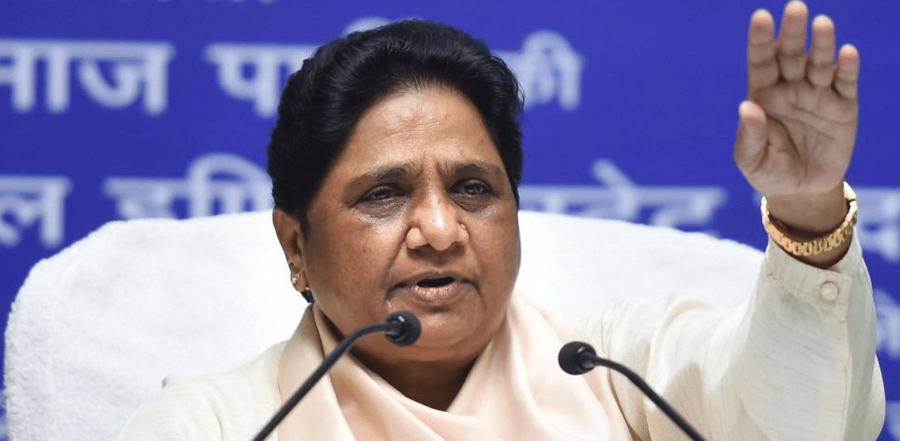 Mayawati-led Bahujan Samaj Party has issued a whip to six of its Rajasthan MLAs, who had joined the Congress, to vote against Chief Minister Ashok Gehlot. Credit: PTI