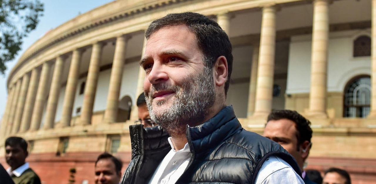 Rahul Gandhi said BJP and RSS use Facebook and WhatsApp to spread hate and fake news. Credit: PTI/file photo