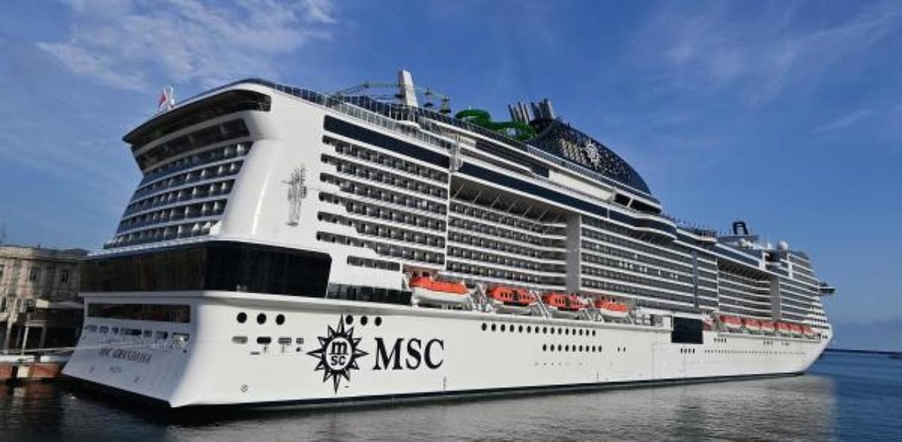 The first major cruise ship to set sail in the Mediterranean was poised to depart from Genoa as Italy's struggling travel industry hopes to regain ground after a bruising coronavirus hiatus, representing a high-stakes test for the global sector in the key Mediterranean market and beyond. Credit: AFP