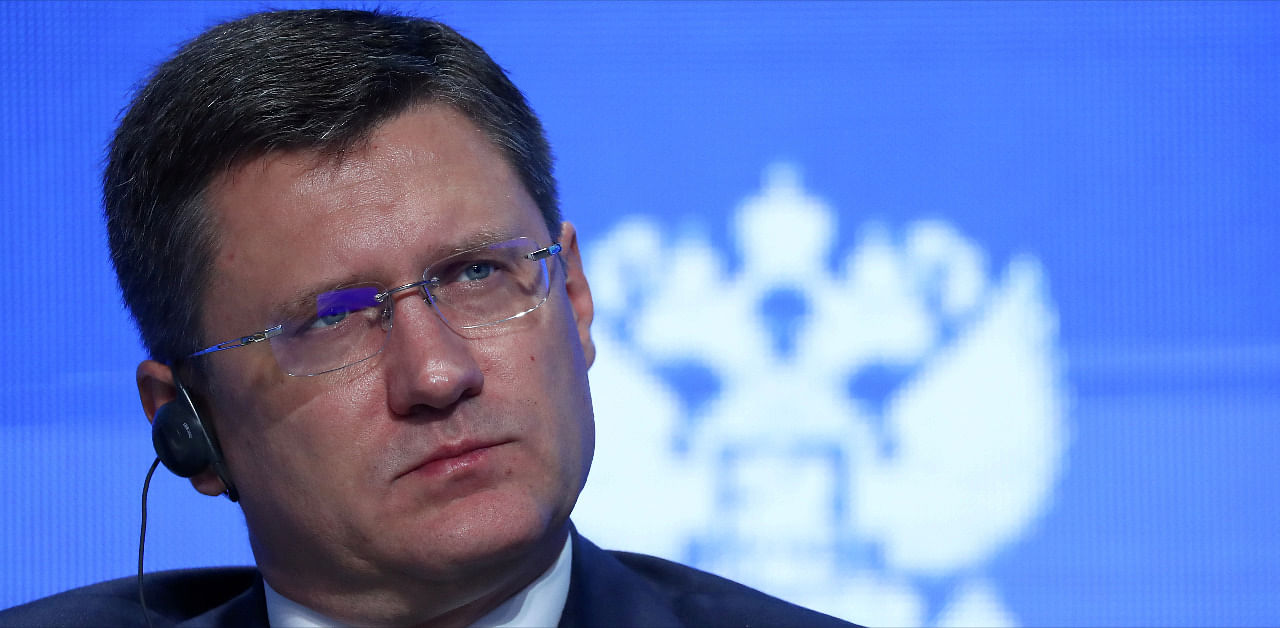 Russian Energy Minister Alexander Novak attends the Energy Week International Forum in Moscow, Russia. Credit: Reuters File Photo