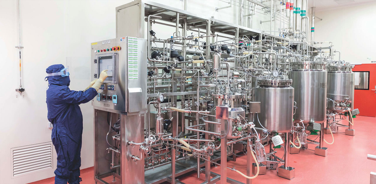 Production facility at Serum Institute of India. Credit: SII