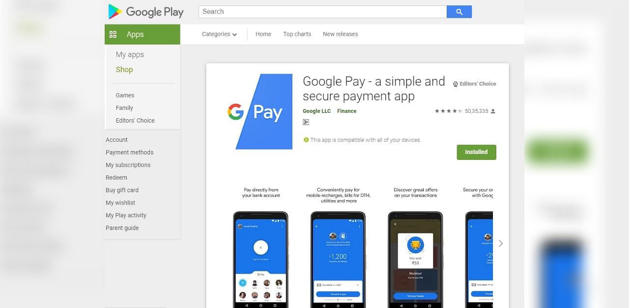 Google Pay goes missing from Google Play store in India.