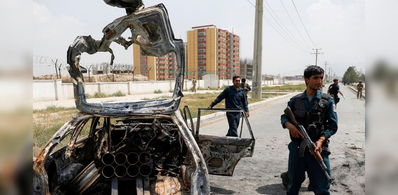 Rocket attack in Afghanistan. Credit: Reuters Photo