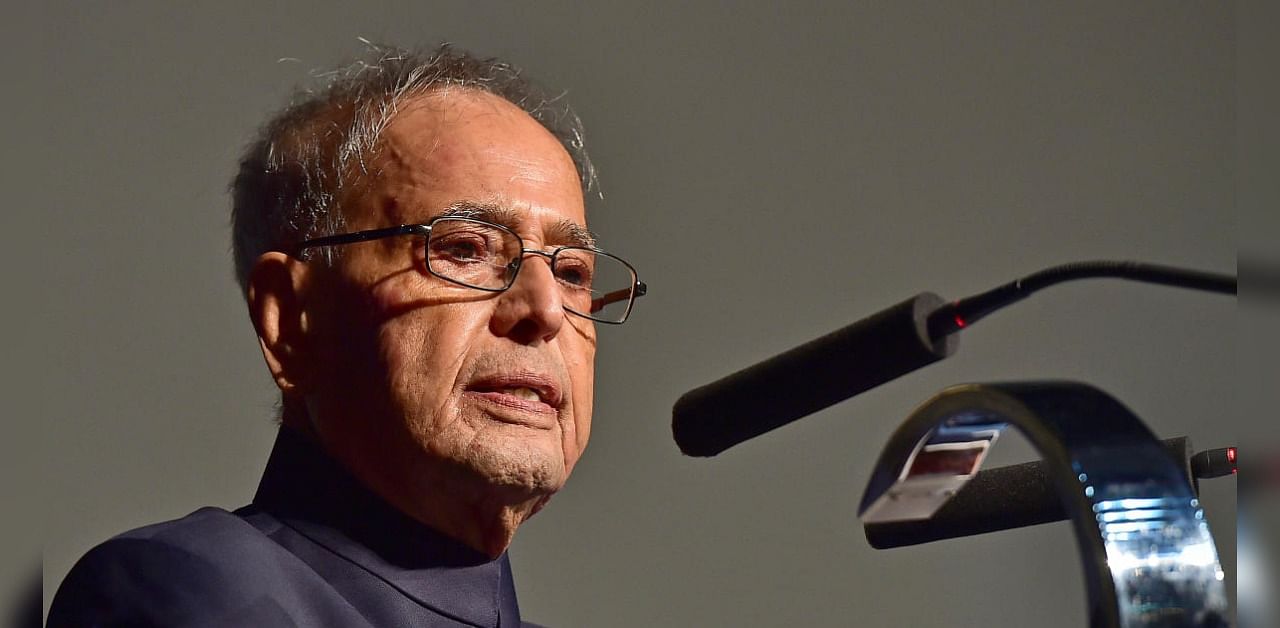 Former President Pranab Mukherjee. Credit: DH Photo