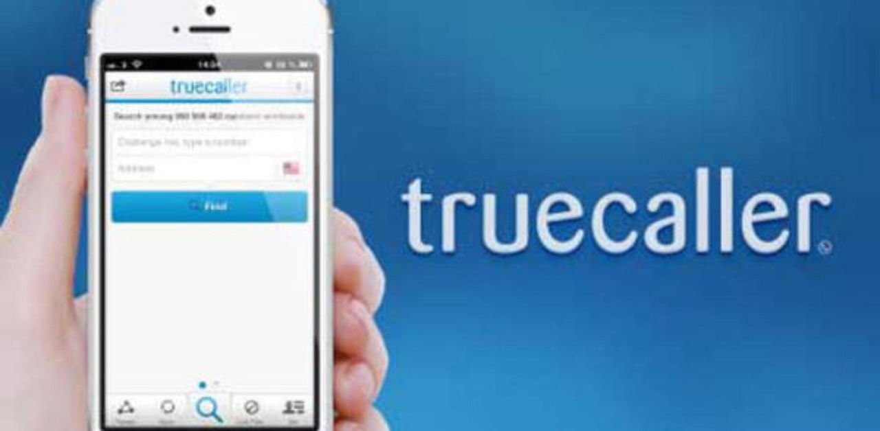 Truecaller app. Credit: DH File Photo