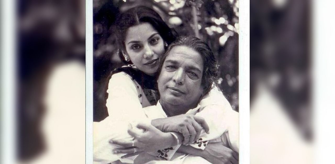 Kaifi Azmi and his daughter Shabana Azmi. Credit: DH File Photo