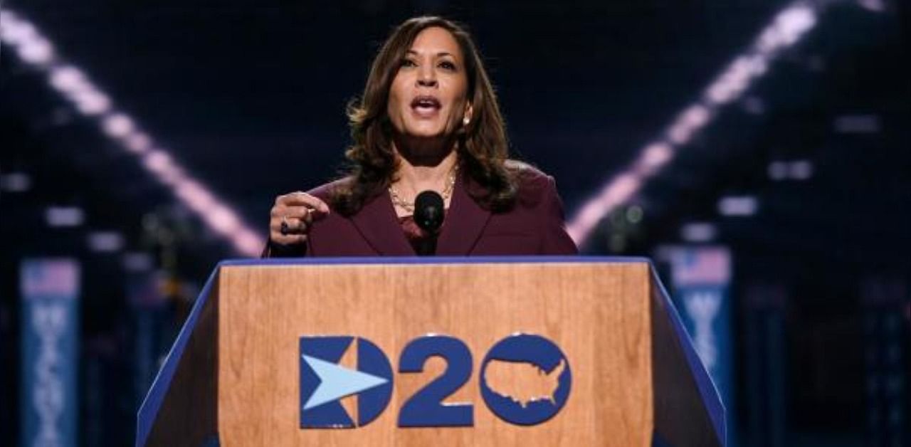 Senator from California and Democratic vice presidential nominee Kamala Harris. Credit: AFP