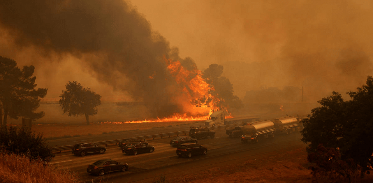 Nearly 11,000 lightning strikes were documented during a 72-hour stretch this week in the heaviest spate of thunderstorms to hit California in over a decade, igniting 367 individual fires. Credit: Reuters Photo