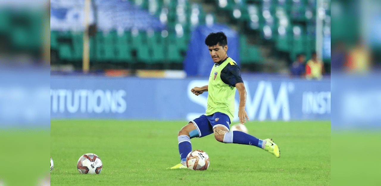 Anirudh Thapa of Chennaiyin FC.  Photo by: Vipin Pawar