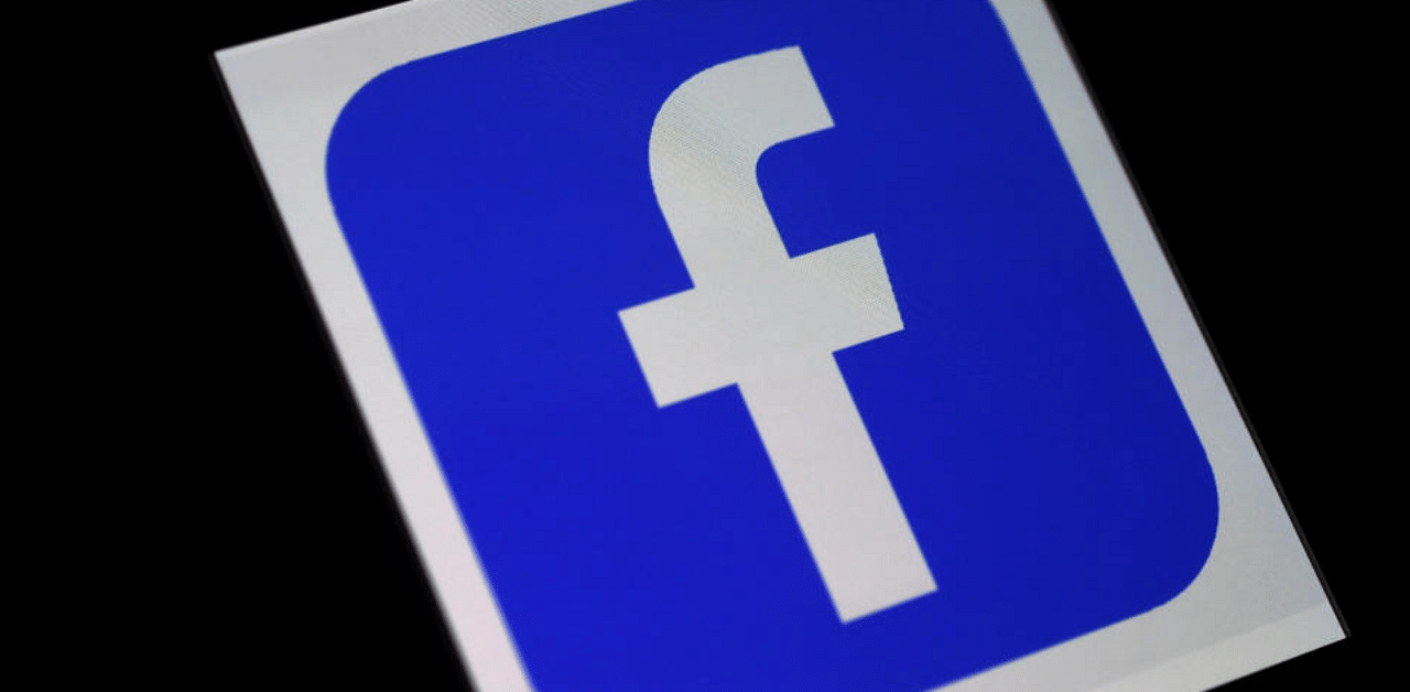  Facebook App logo. Credit: AFP