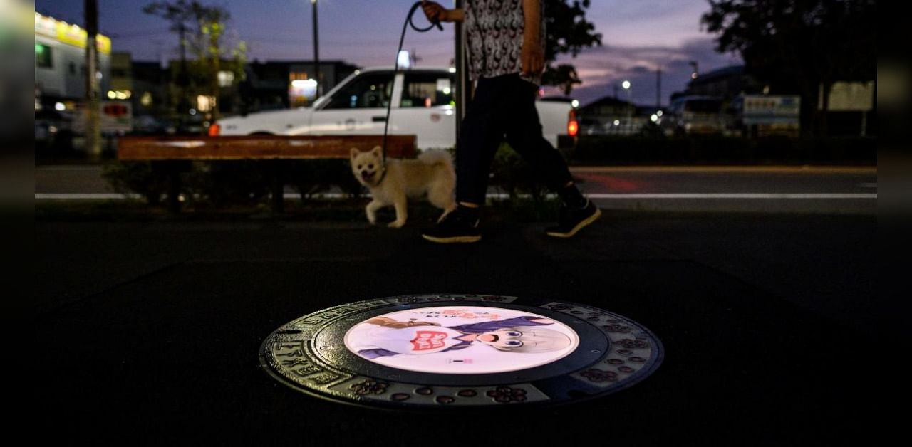 Japanese city to get illuminated anime manholes. Credit: AFP Photo
