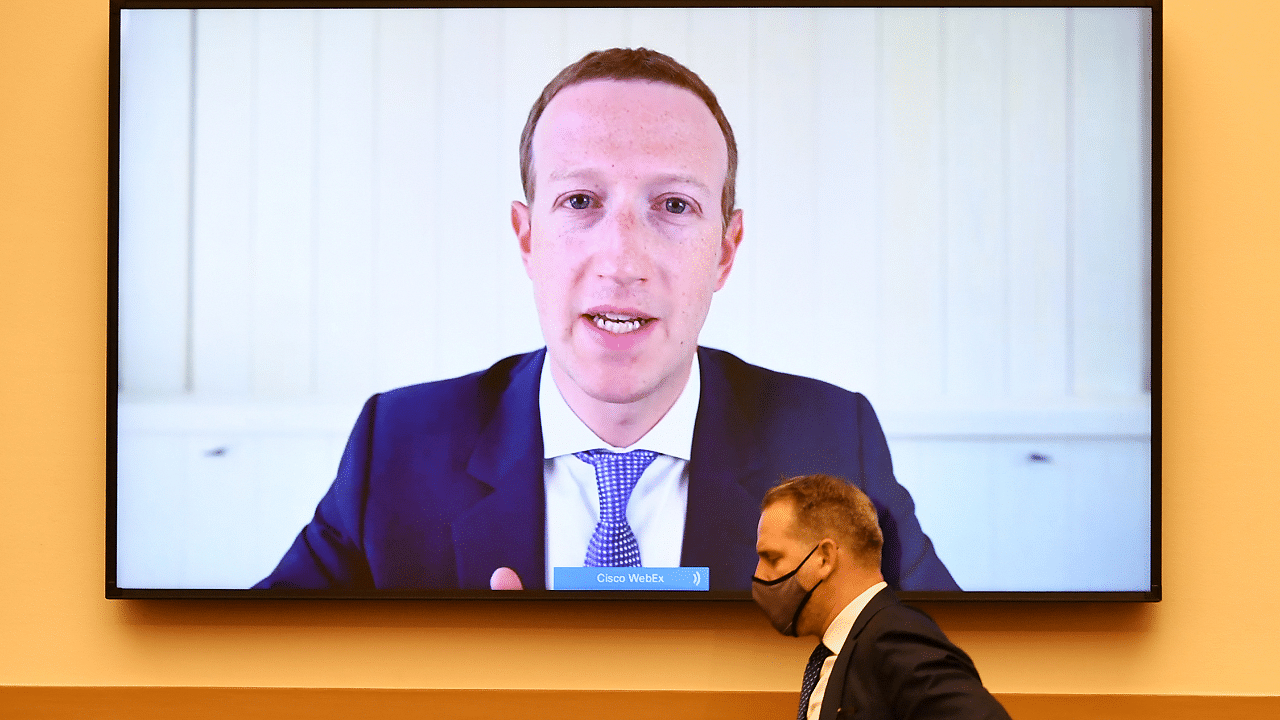Facebook CEO Mark Zuckerberg testifies before the House Judiciary Subcommittee on Antitrust, Commercial and Administrative Law on Capitol Hill in Washington. Credits: Reuters Photo