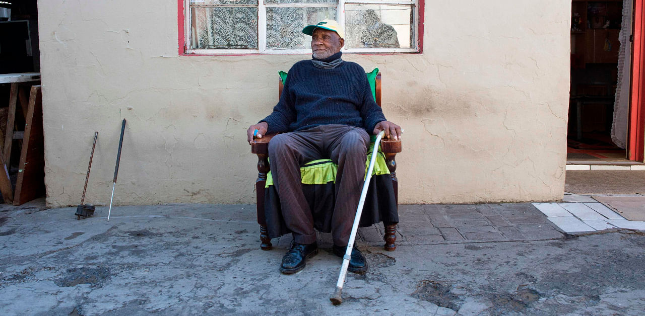 One of South Africa's oldest citizens Fredie Blom, has died aged 116, his family said on August 22, 2020. Possibly one of the oldest men in the world, Blom was born 8 May 1904, in the rural town of Adelaide, tucked near the Great Winterberg mountain range of South Africa's Eastern Cape province. Credit: AFP