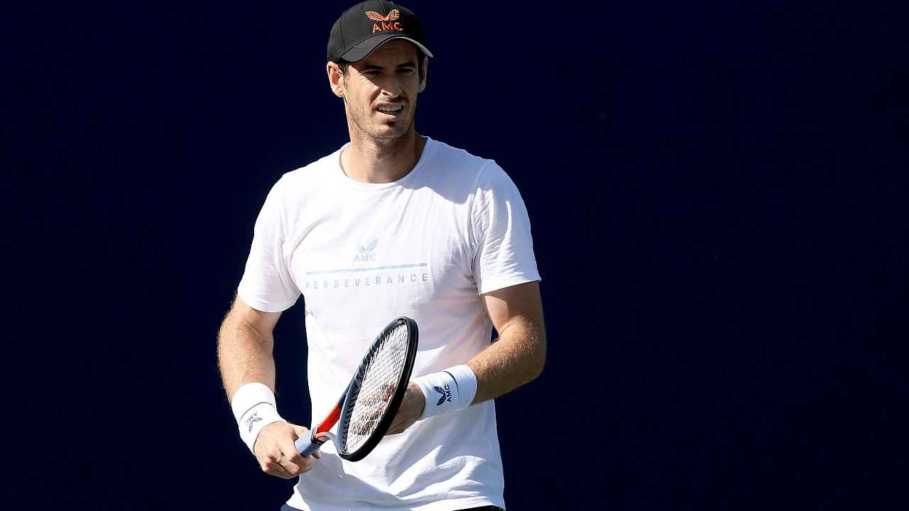 Andy Murray of Great Britain trains in preparation for the Western & Southern Open at the USTA Billie Jean King National Tennis Center. Credits: AFP Photo
