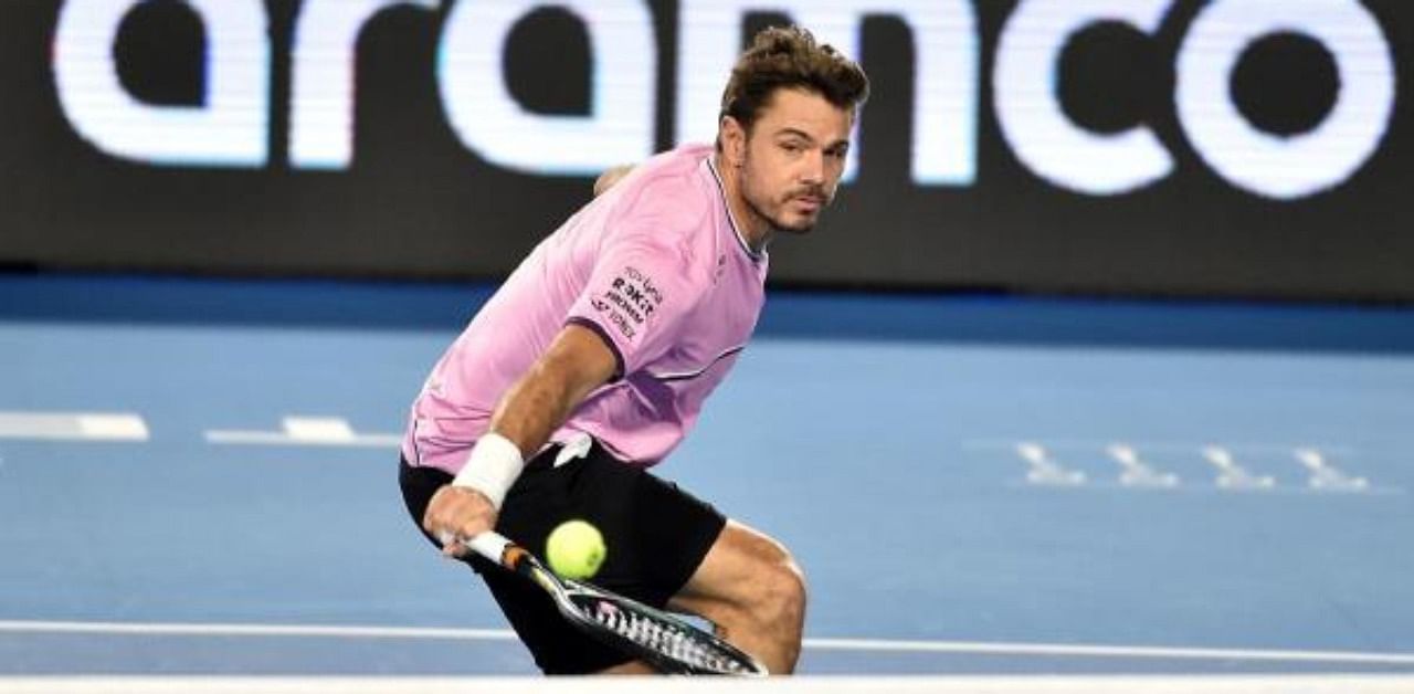 Swiss Stan Wawrinka in action. Credit: AFP Photo