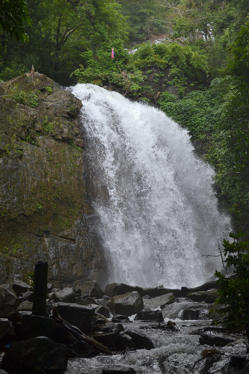 A view of the Golari waterfalls.
