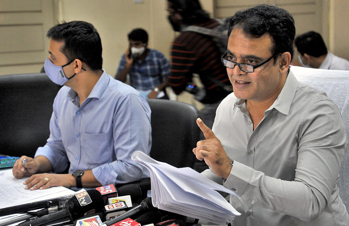 Deputy Chief Minister Dr C N Ashwath Narayan announces CET results in Bengaluru on Friday. DH Photo/Pushkar V